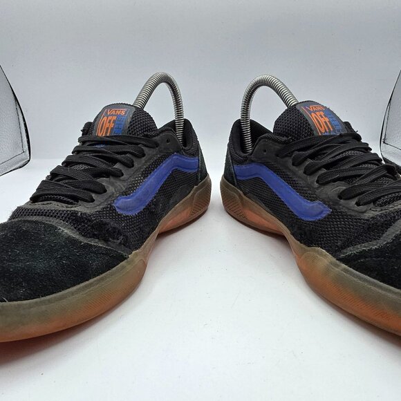 Vans Ave Pro Mens Size 6 Black Orange Athletic Shoes Skateboarding Casual Walk - Picture 2 of 14